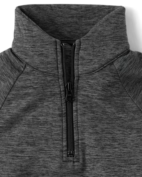 Boys Cozy Active Marl Quarter Zip